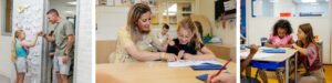 Leerkrachten aan het werk in het basisonderwijs